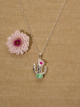 Cactus Pendant Necklace