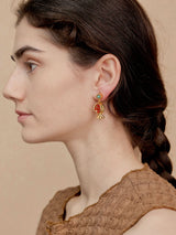 Golden Pomegranate Earrings
