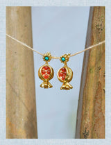 Golden Pomegranate Earrings