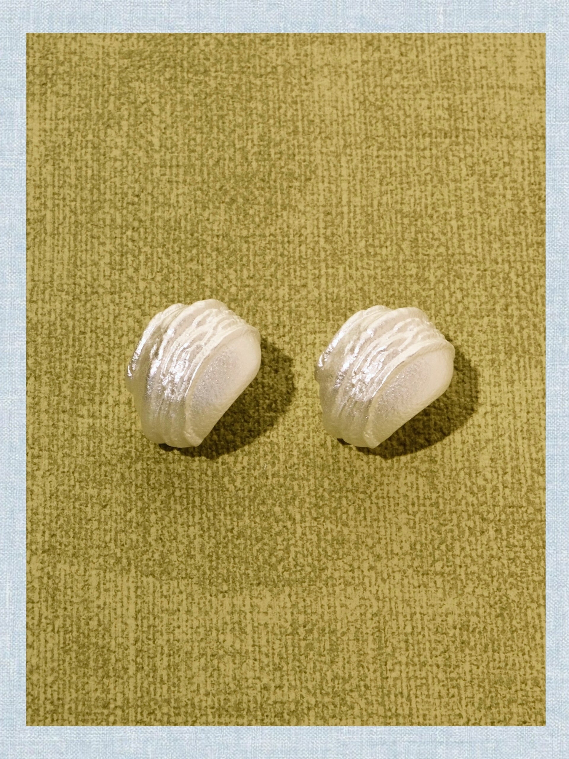 White Wave Earrings