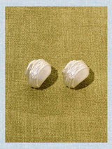 White Wave Earrings