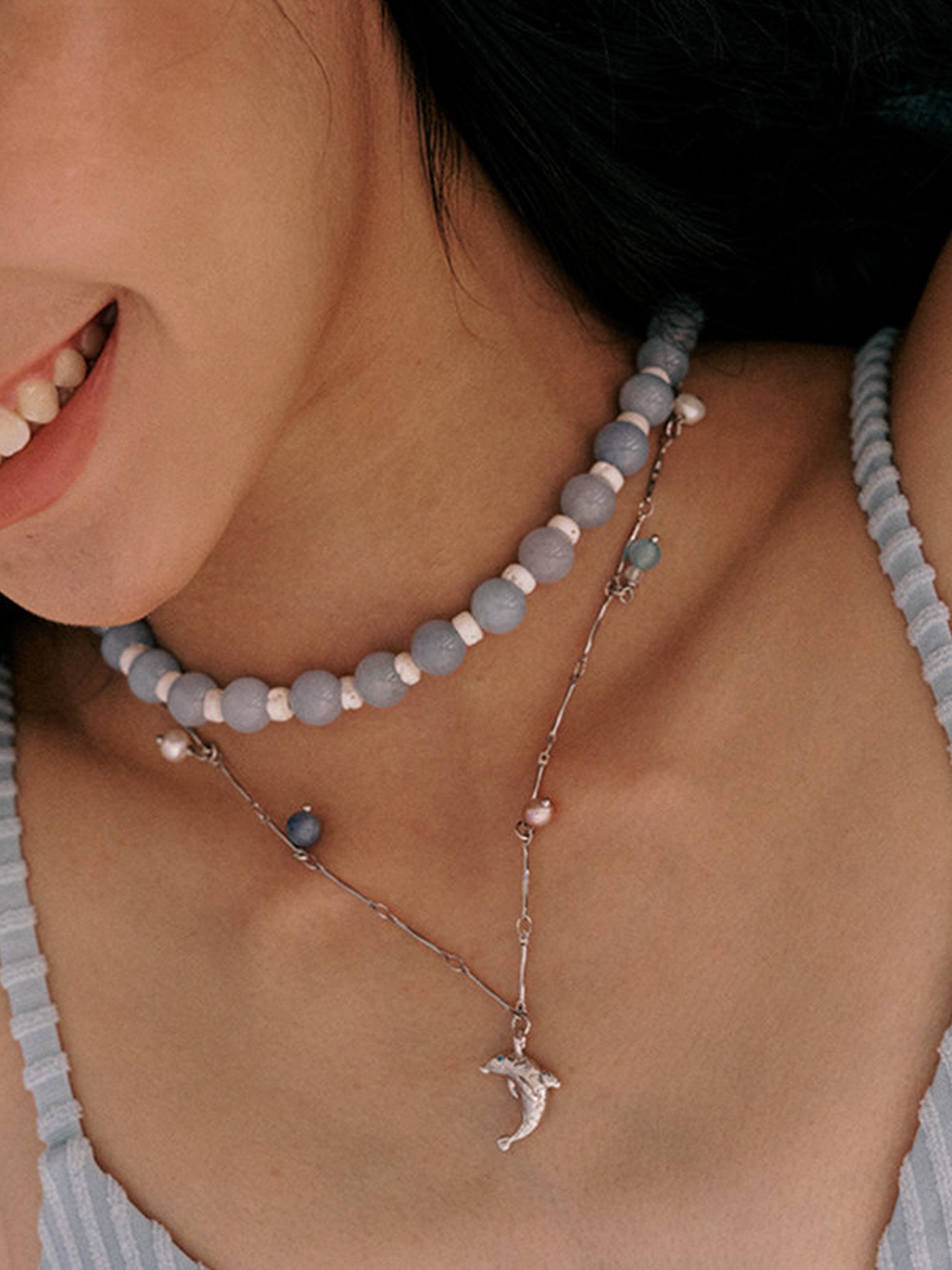 Silver Dolphin Necklace