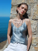 Blue Medallion Necklace