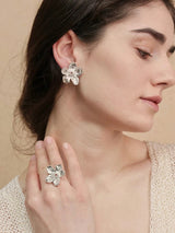 Silver Flower Ring