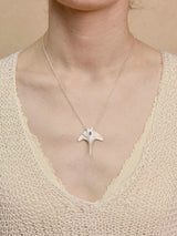 Silver Manta Necklace