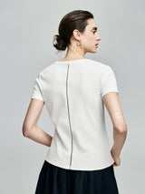 Modern White Tee