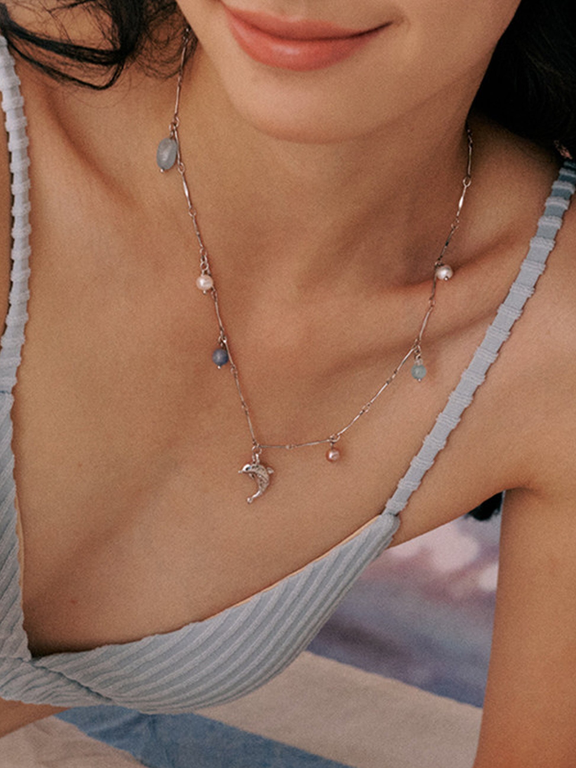 Silver Dolphin Necklace