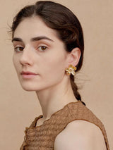 Golden Wildflower Earrings