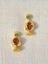 Golden Pomegranate Earrings