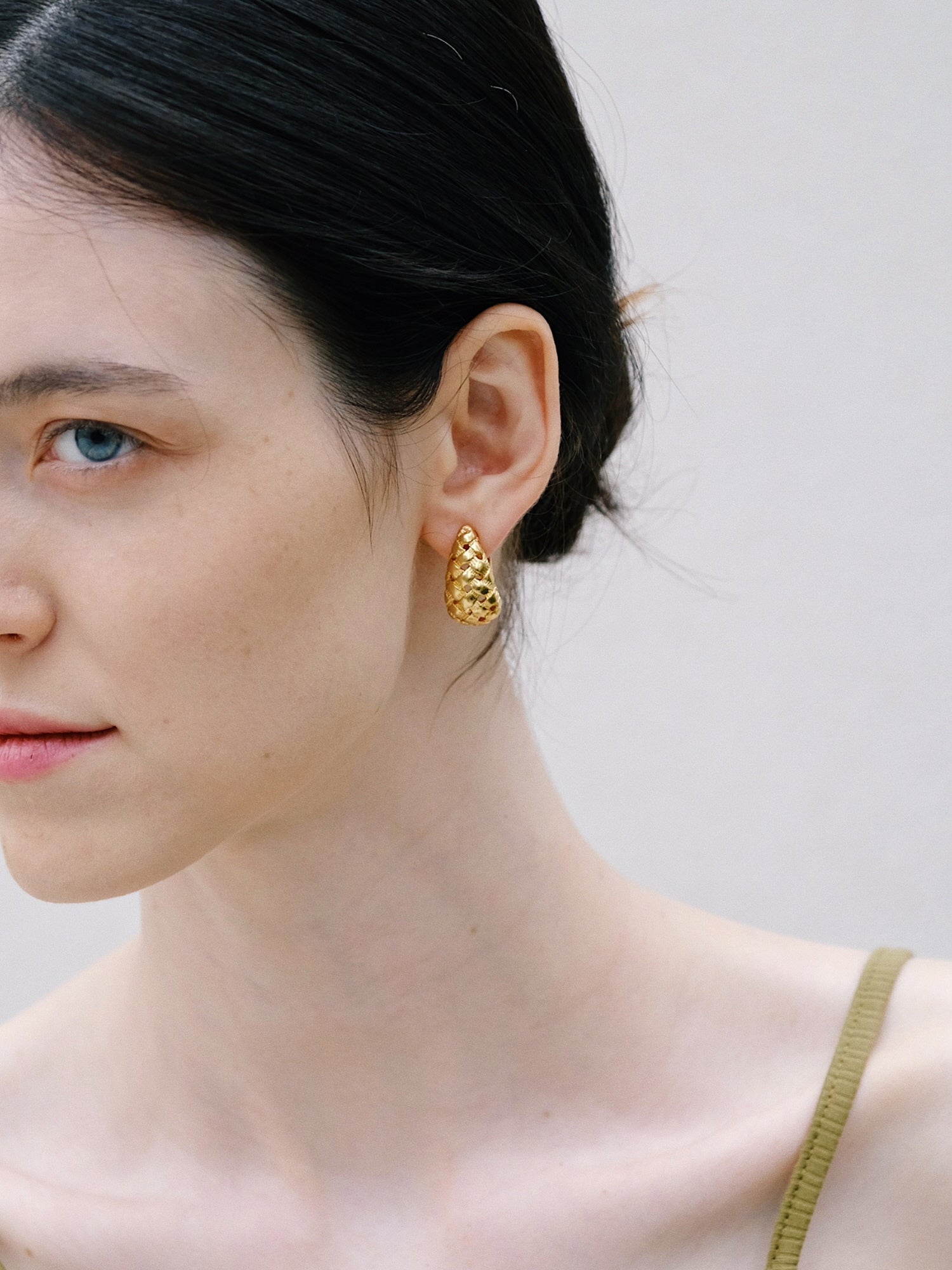 Hammered Drop Earrings