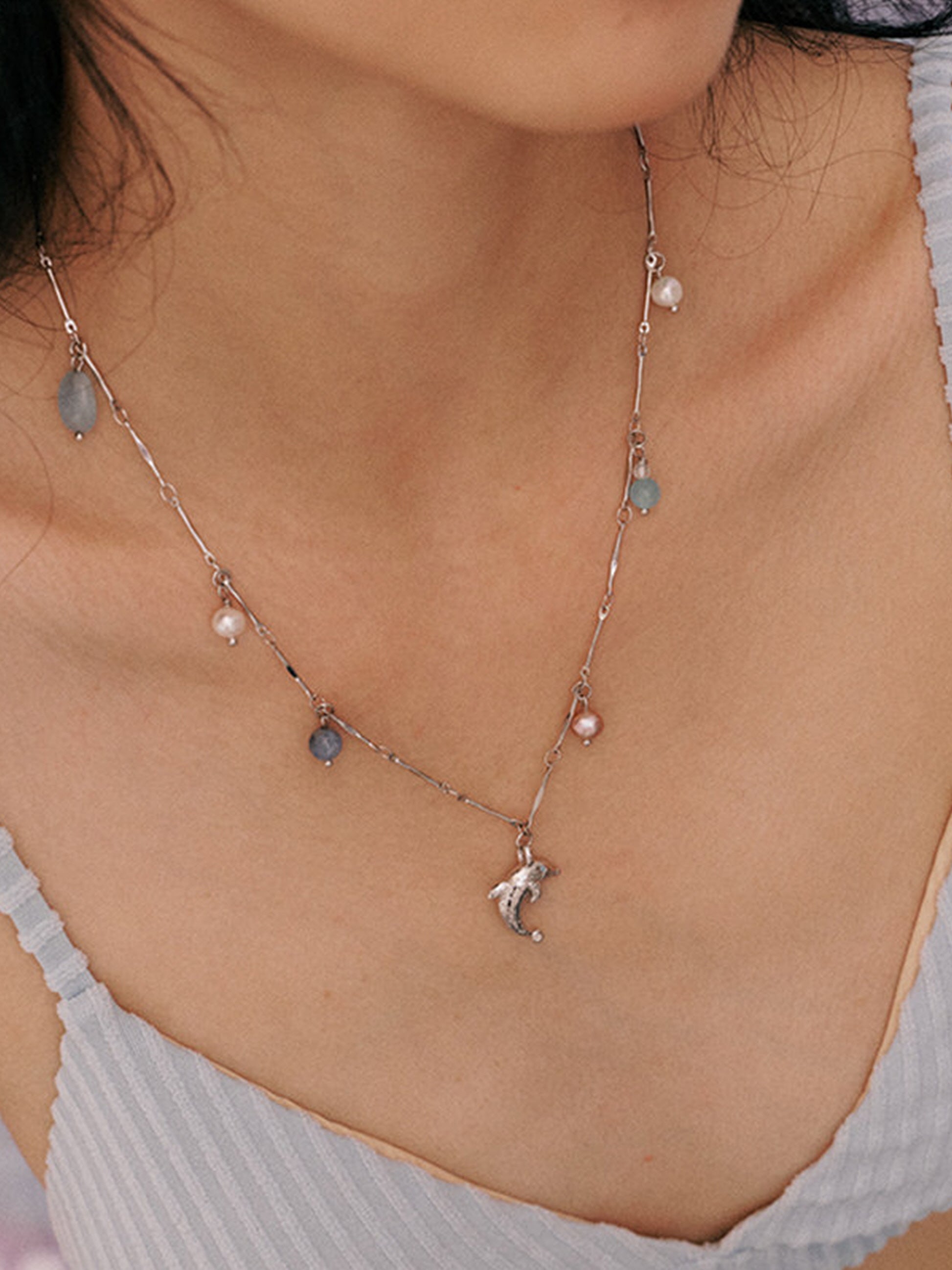 Silver Dolphin Necklace