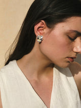 Silver Flower Earrings