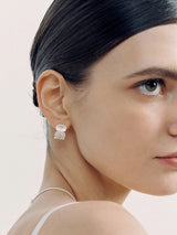 Silver Lace Earrings