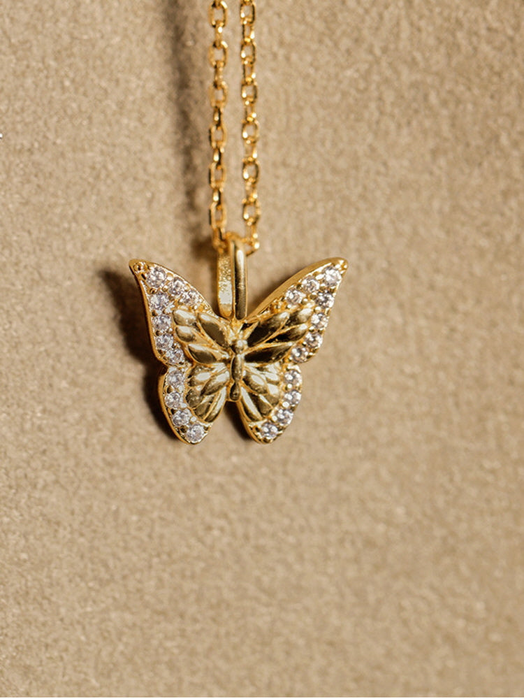 Gold Butterfly Necklace