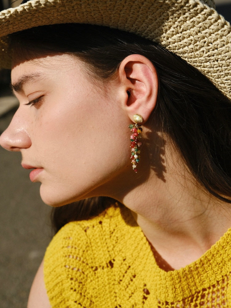 Berry Drop Earrings