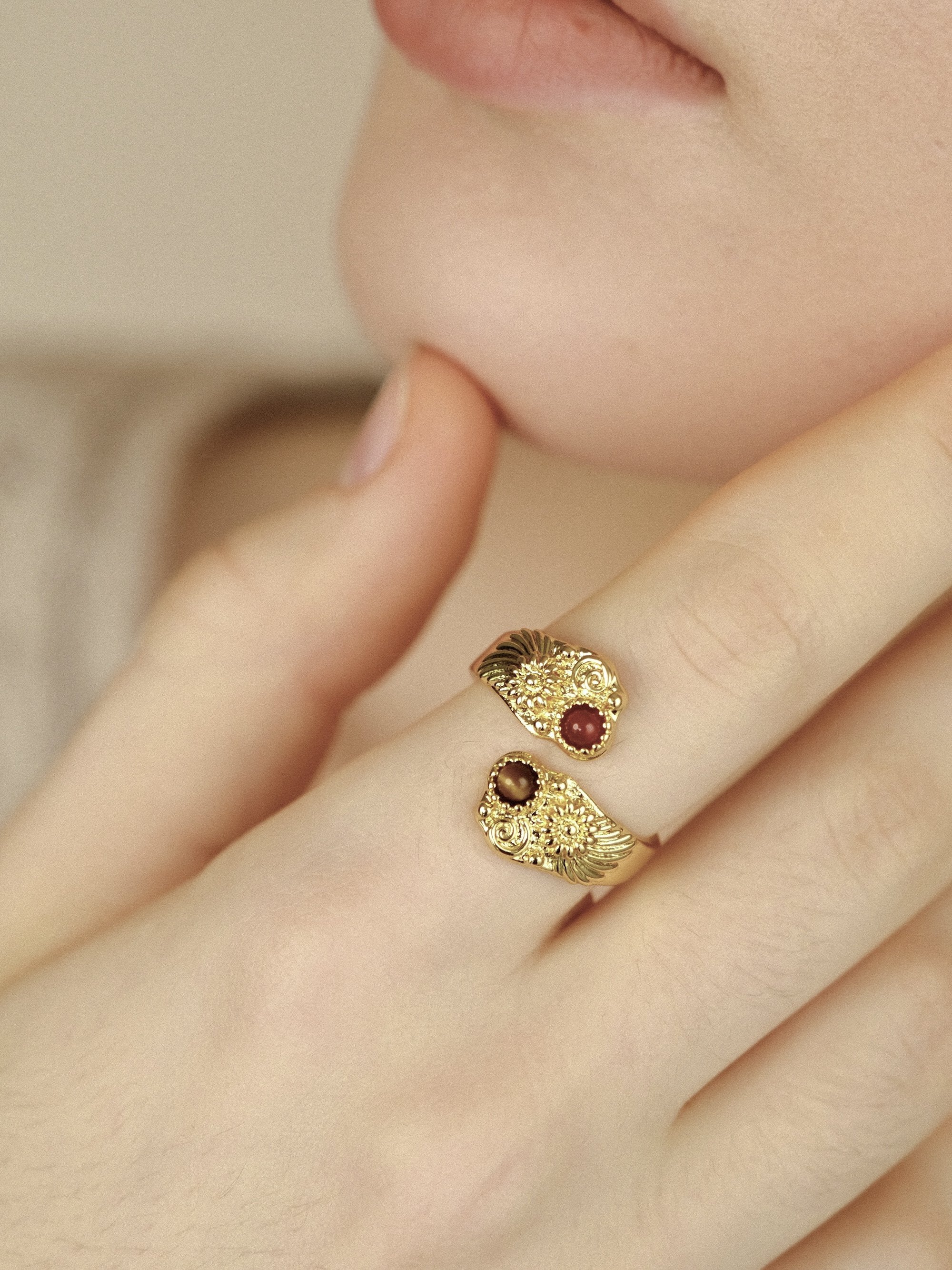 Stone Open Ring