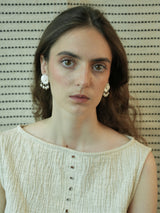 Pearl Fossil Earrings