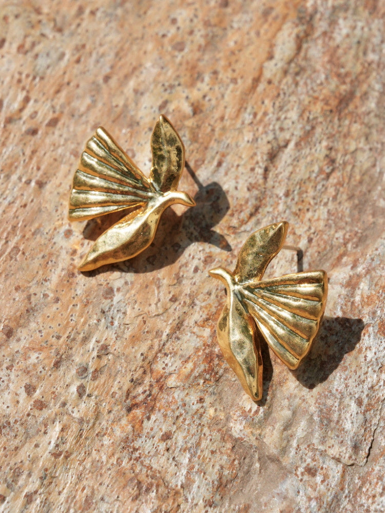 Golden Bird Earrings