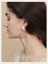 White Wave Earrings