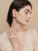 Golden Wildflower Earrings