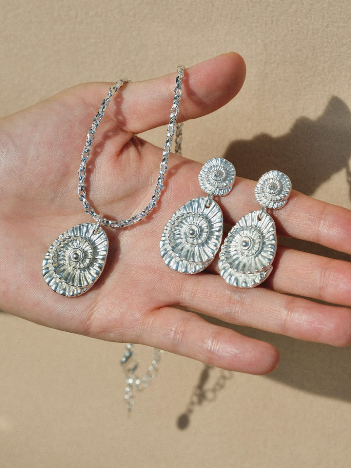 Silver Fossil Necklace