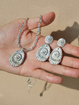 Silver Fossil Necklace