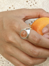 Peach Stone Ring