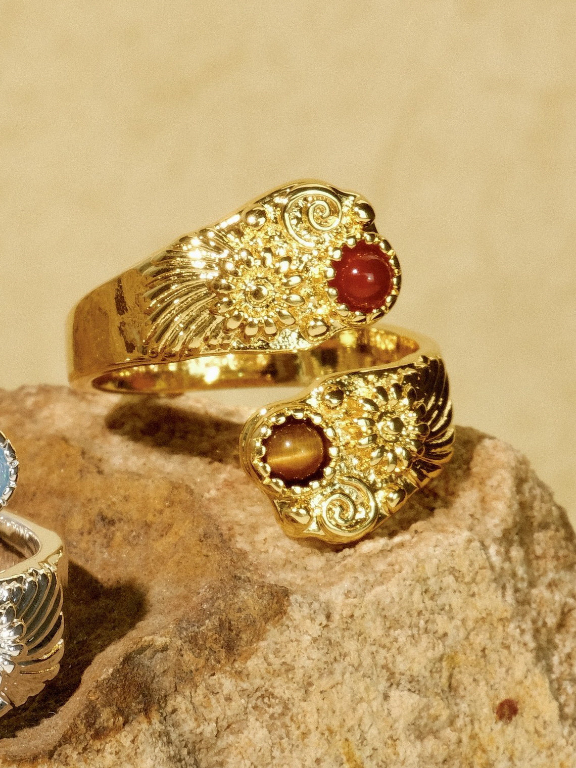 Stone Open Ring
