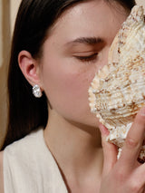 Crystal Oval Earrings