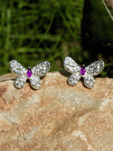 Crystal Butterfly Earrings