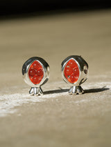 Red Pomegranate Earrings