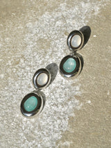 Milky Oval Earrings