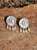 Pearl Fossil Earrings