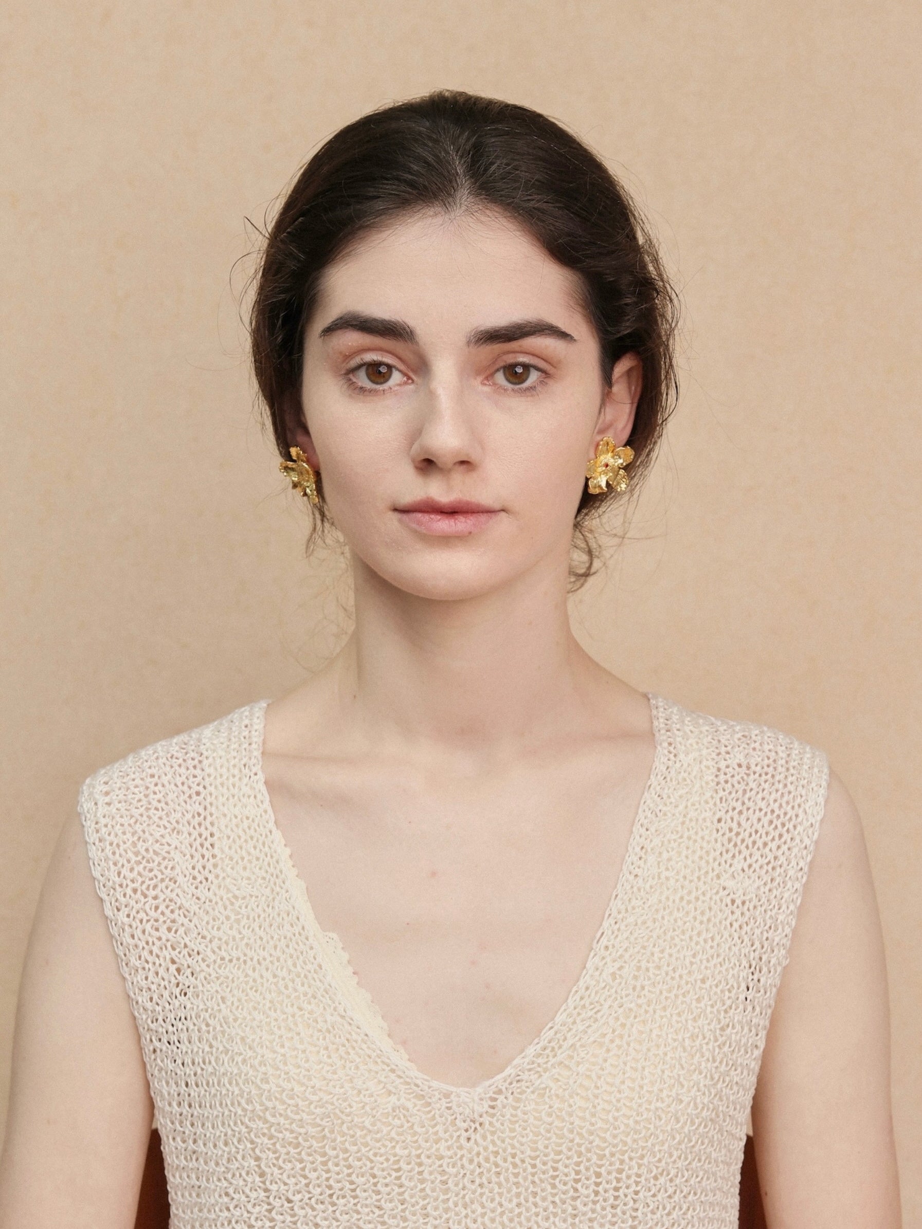 Golden Wildflower Earrings