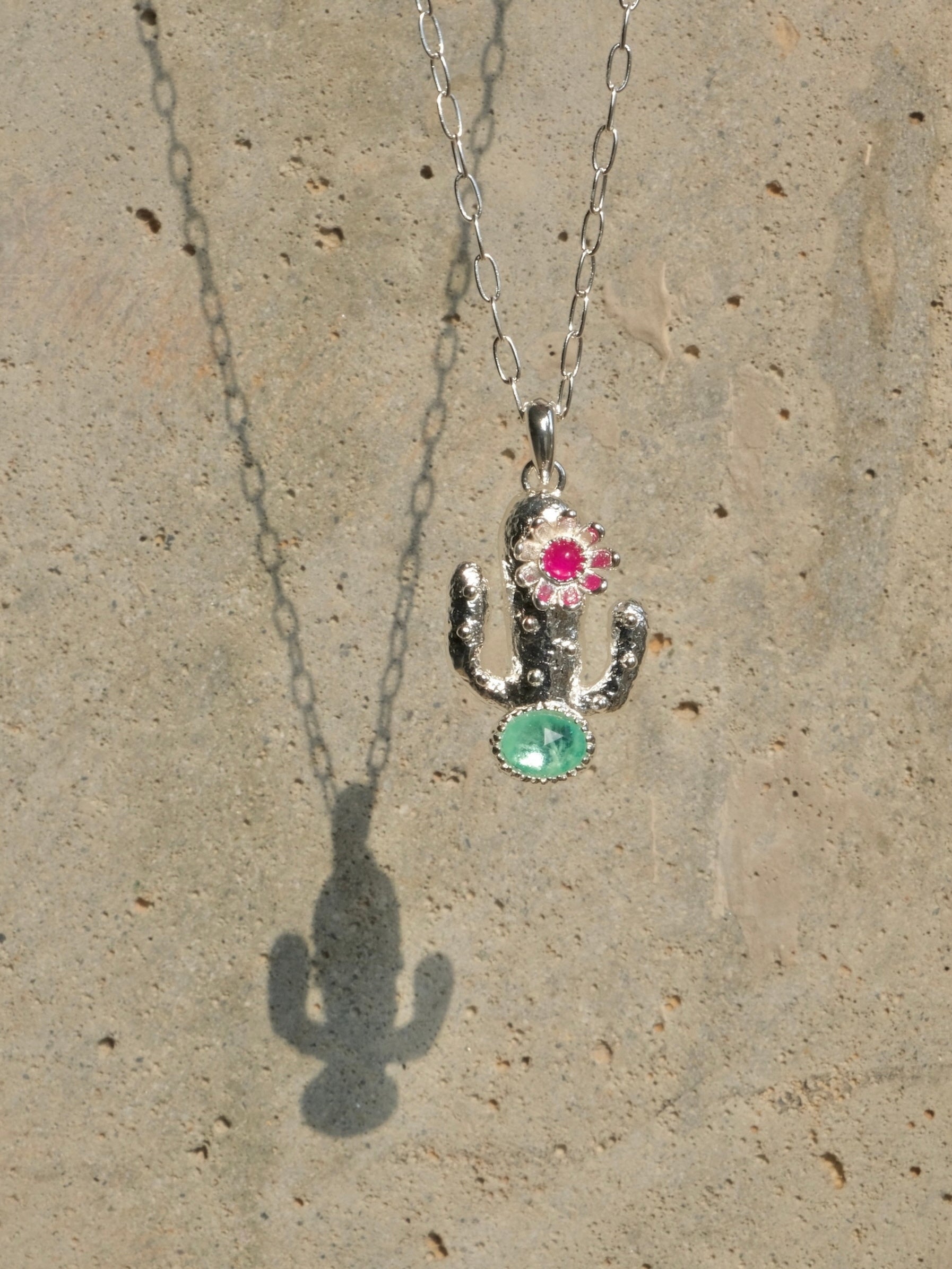 Cactus Pendant Necklace