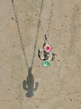 Cactus Pendant Necklace