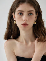 Golden Flower Earrings