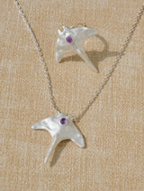 Silver Manta Necklace