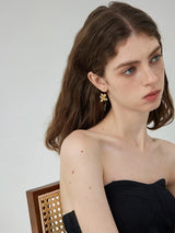 Golden Flower Earrings