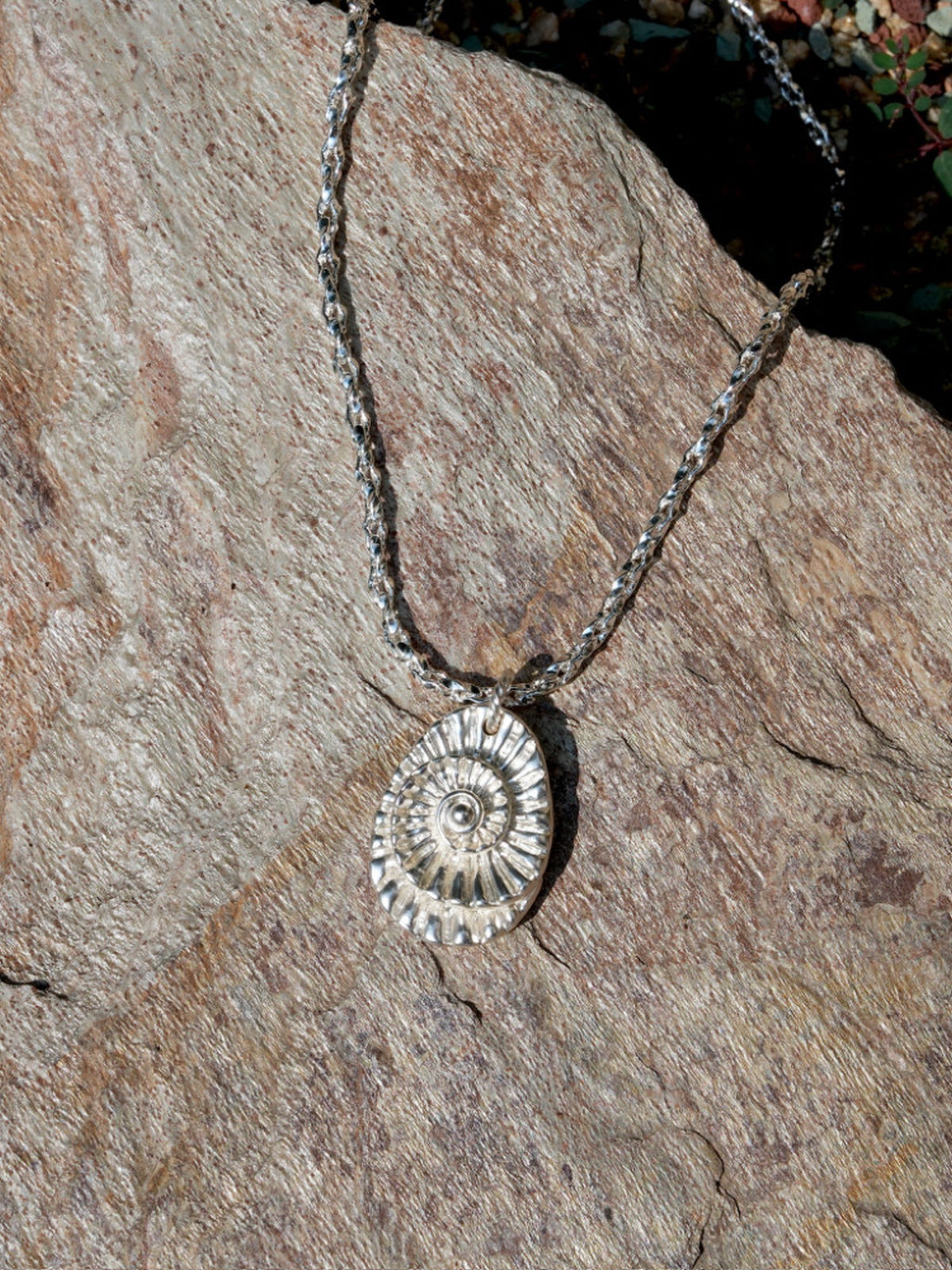 Silver Fossil Necklace