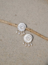 Pearl Fossil Earrings