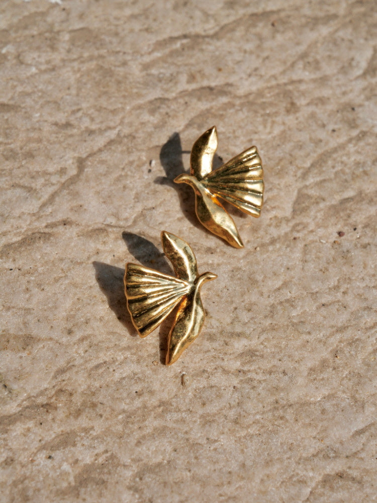 Golden Bird Earrings
