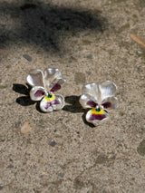 Silver Flower Earrings