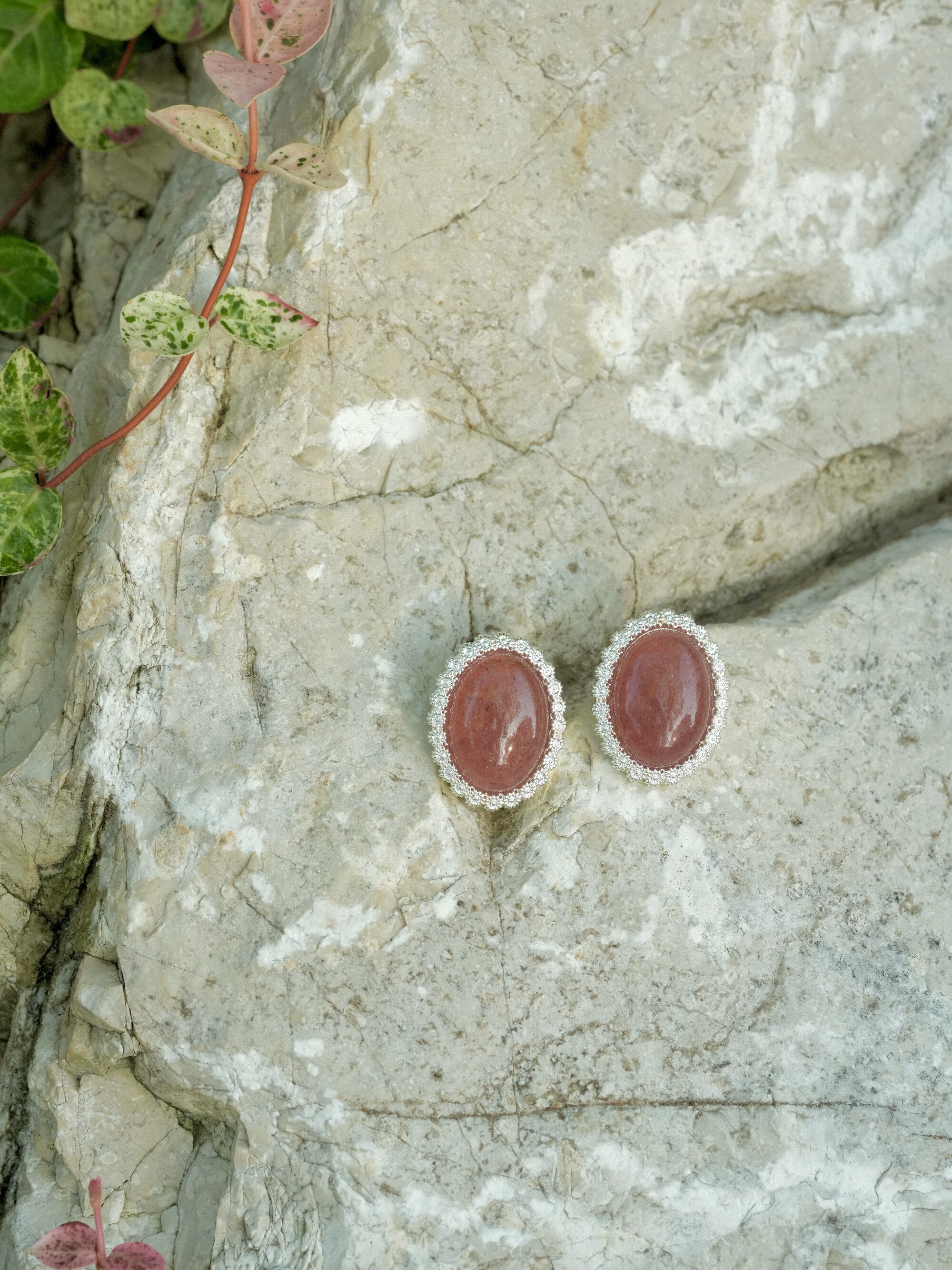 Strawberry Crystal Earrings