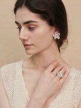 Silver Wildflower Earrings