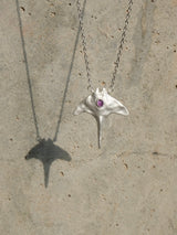 Silver Manta Necklace