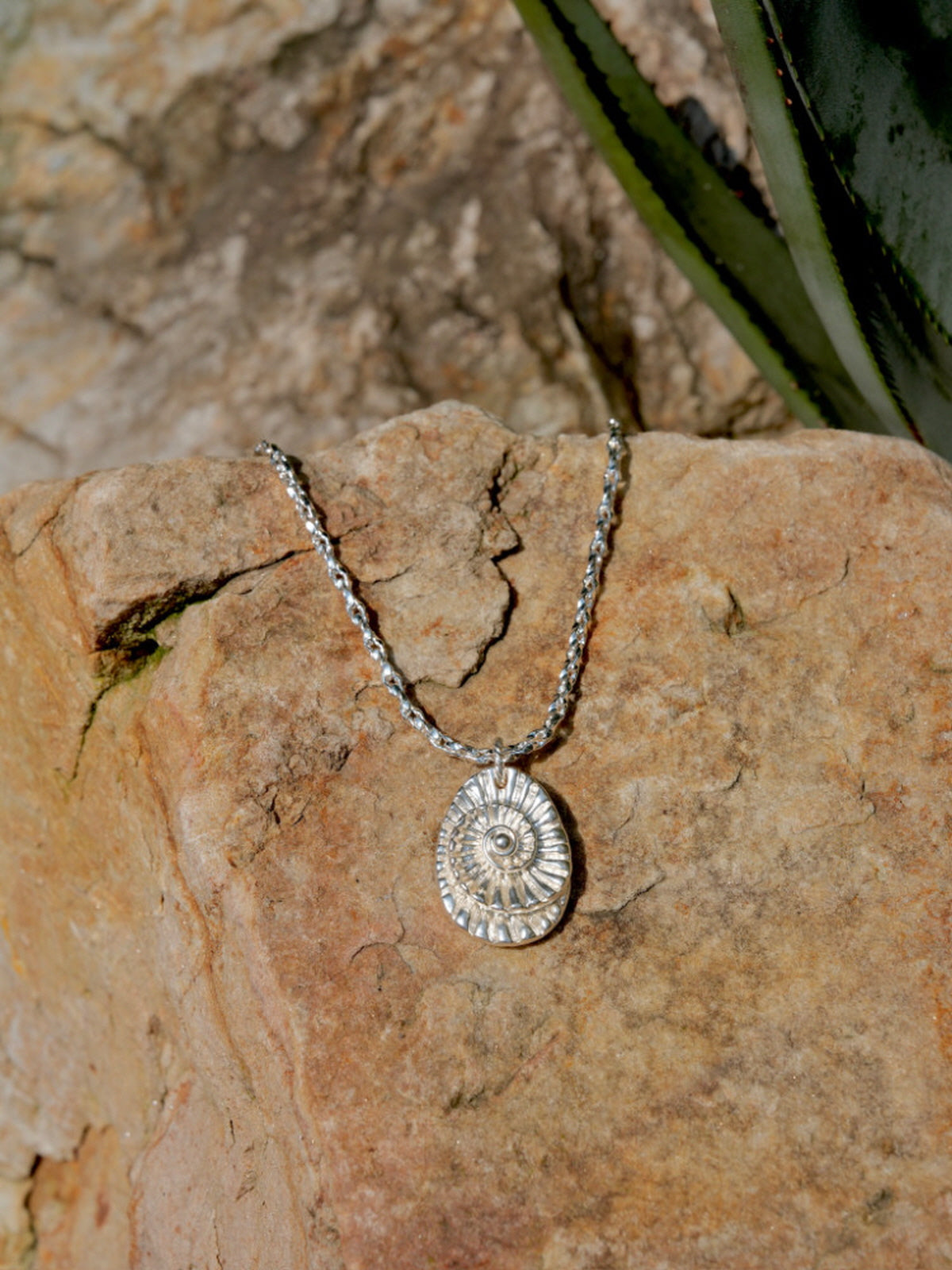 Silver Fossil Necklace