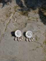 Pearl Fossil Earrings