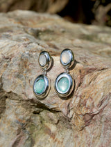 Milky Oval Earrings