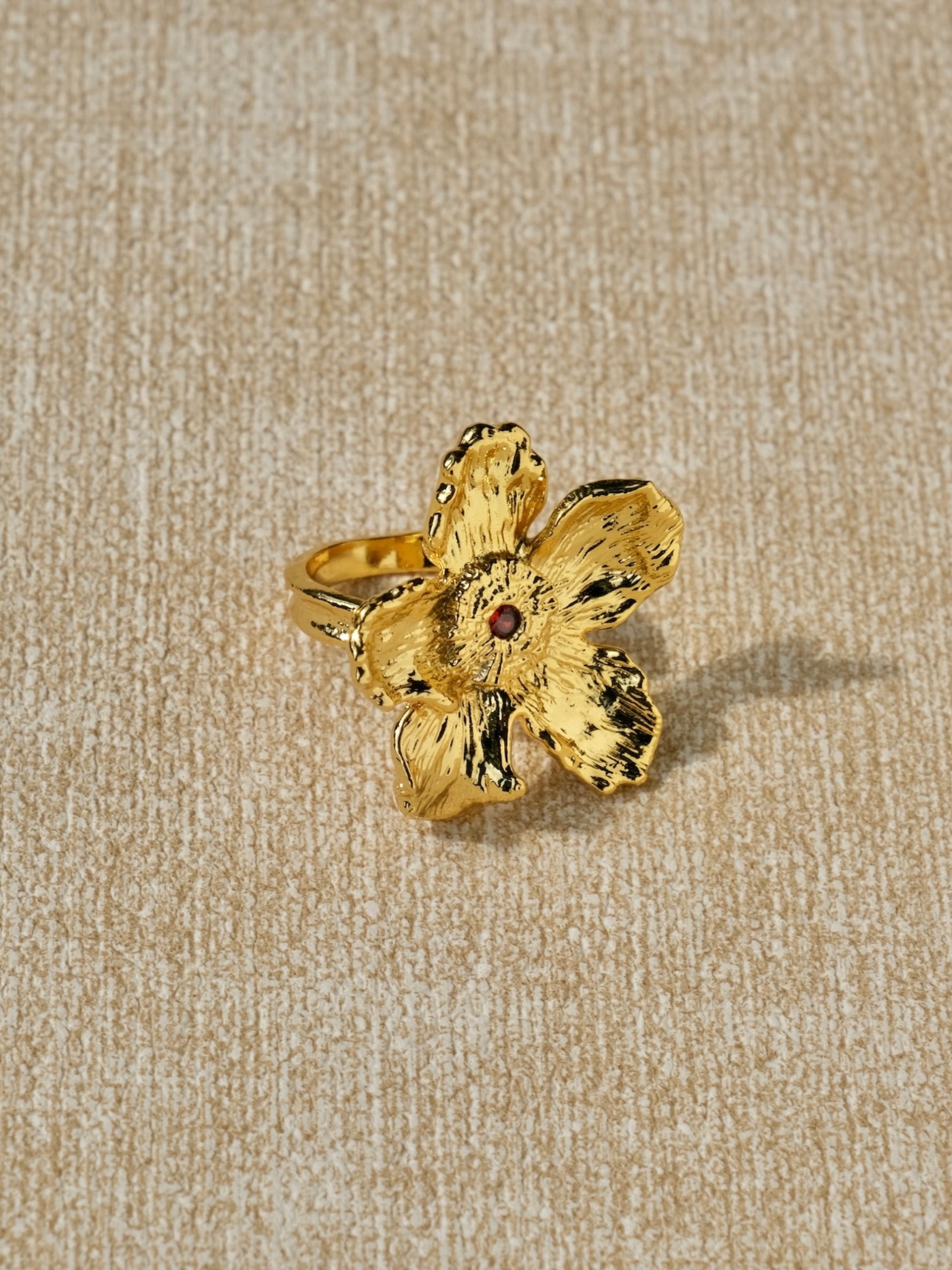 Golden Flower Ring